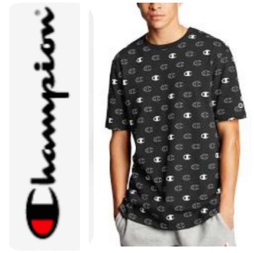 CHAMPION HERITAGE ALL OVER LOGO TEE